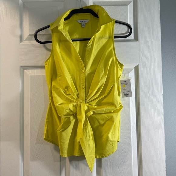 Nine West - women’s- Yellow Sleeveless Tie - XS - Picture 1 of 4